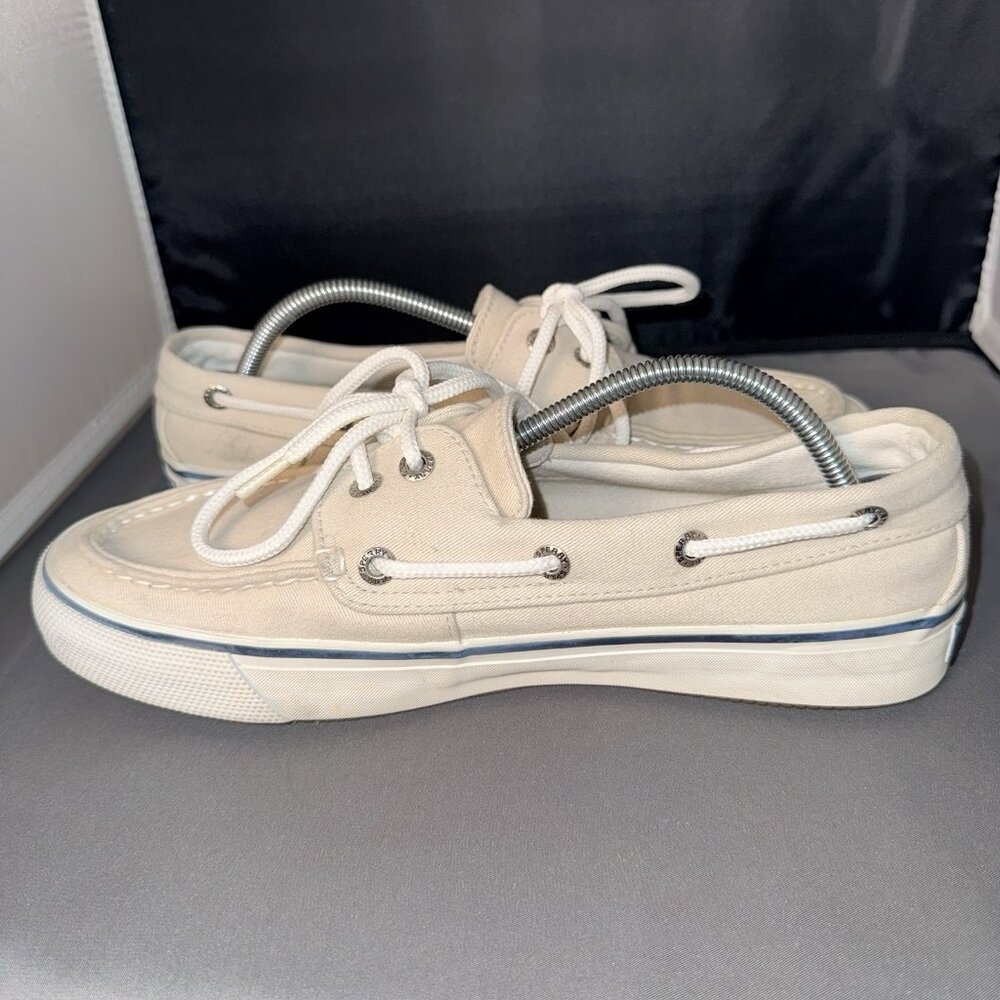 Men's Sperry Top-Sider Bahama II Boat Shoe Stone Color Size 8 - Picture 4 of 6